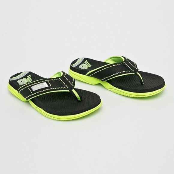 NEW BALANCE Kids Mojo Thong Black/Lime - Picture 2 of 9
